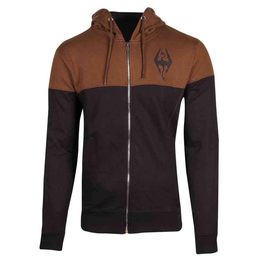 The Elder Scrolls V: Skyrim - The Dragon Zip hoodie - Brown/Black